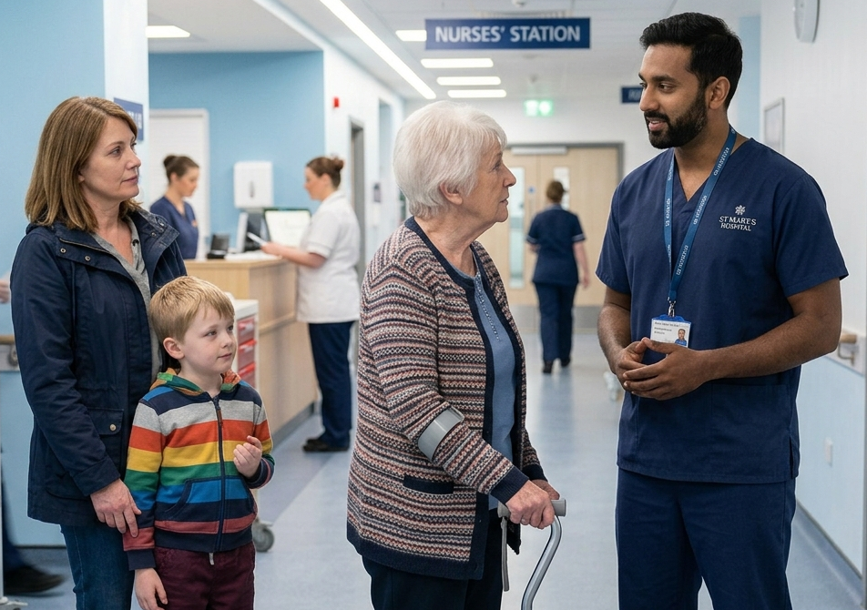 Doctor learning to sound more natural when speaking to patients