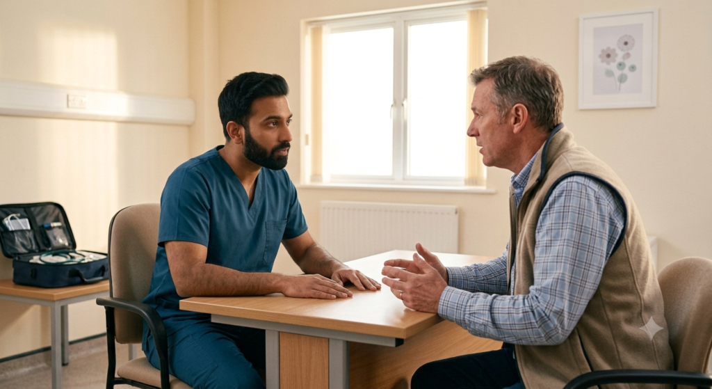 Good clinical communication between a doctor and patient