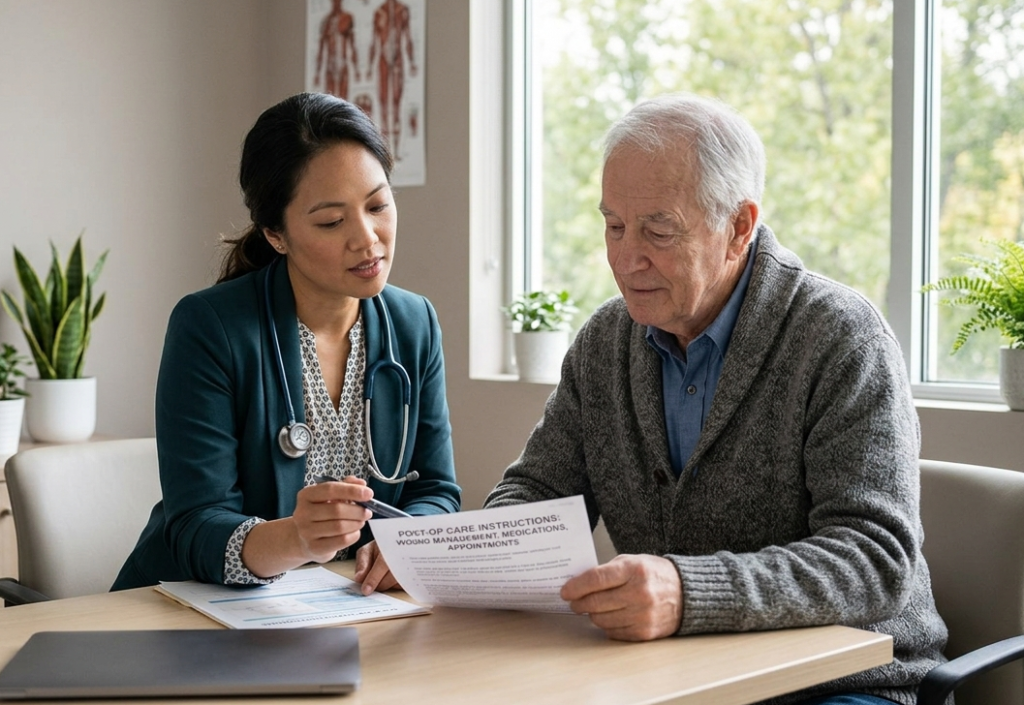 Doctor using teach-back to check patient understanding